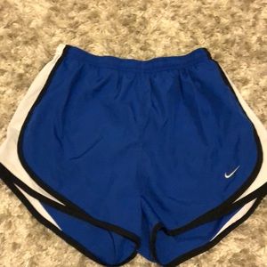 Royal blue Nike tempo running shorts